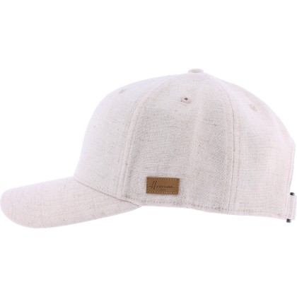 Casquette baseball unie avec motif tropical sous la visière. Fermeture
