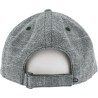 Casquette baseball unie avec motif tropical sous la visière. Fermeture