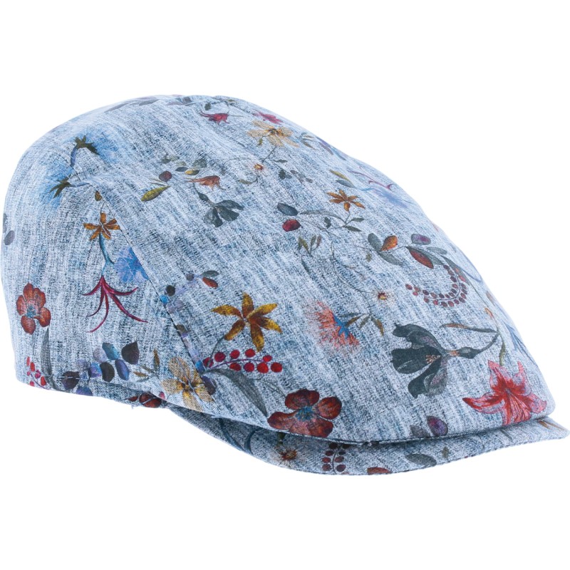 Casquette plate à motifs