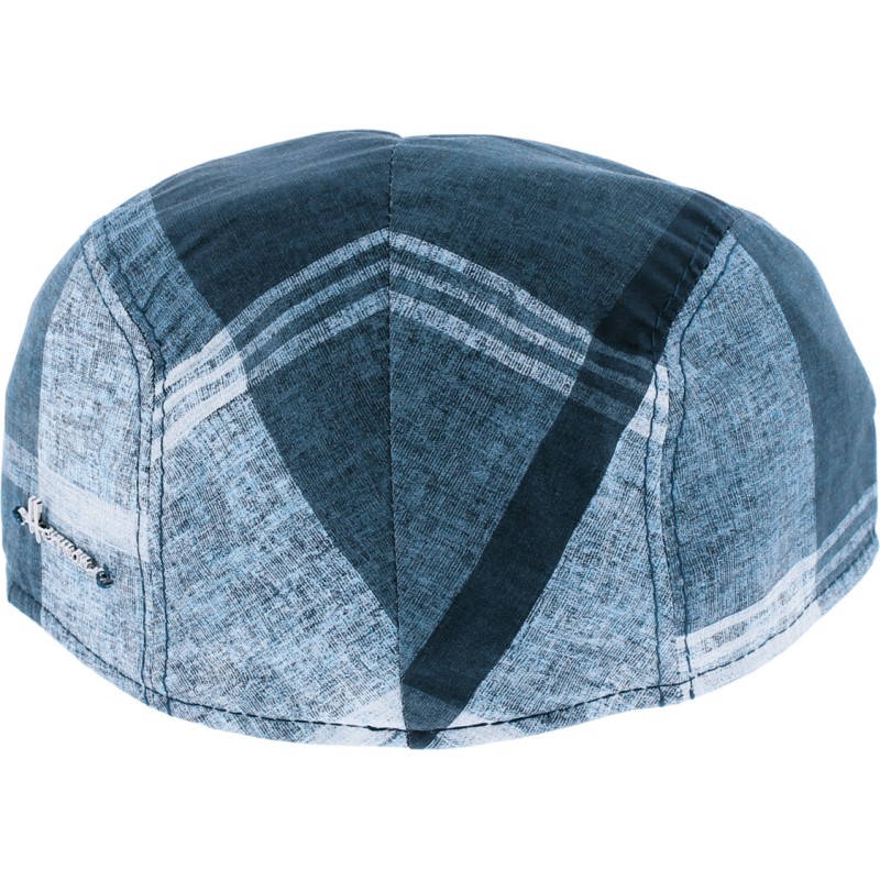 Casquette plate avec tissu à carreaux Casquette plate avec tissu à carreaux