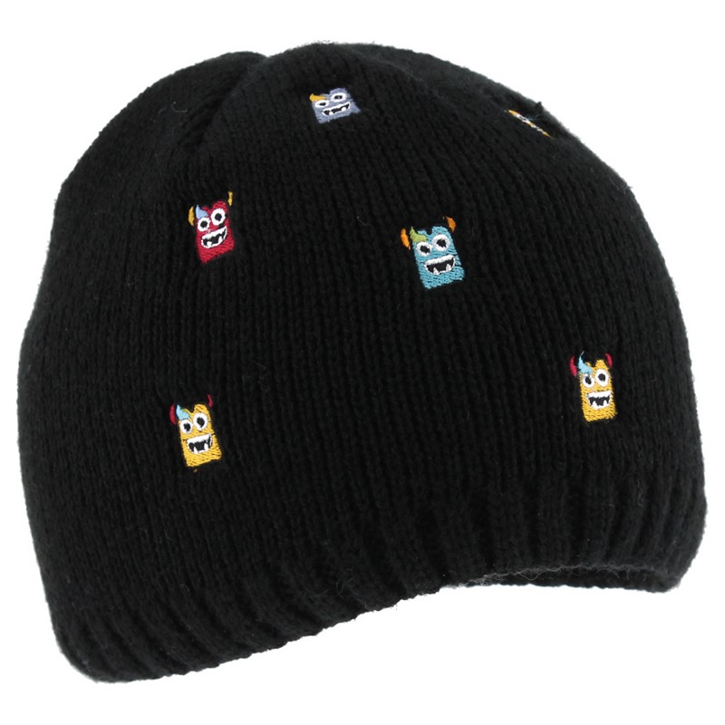 bonnet enfant broderies monstres