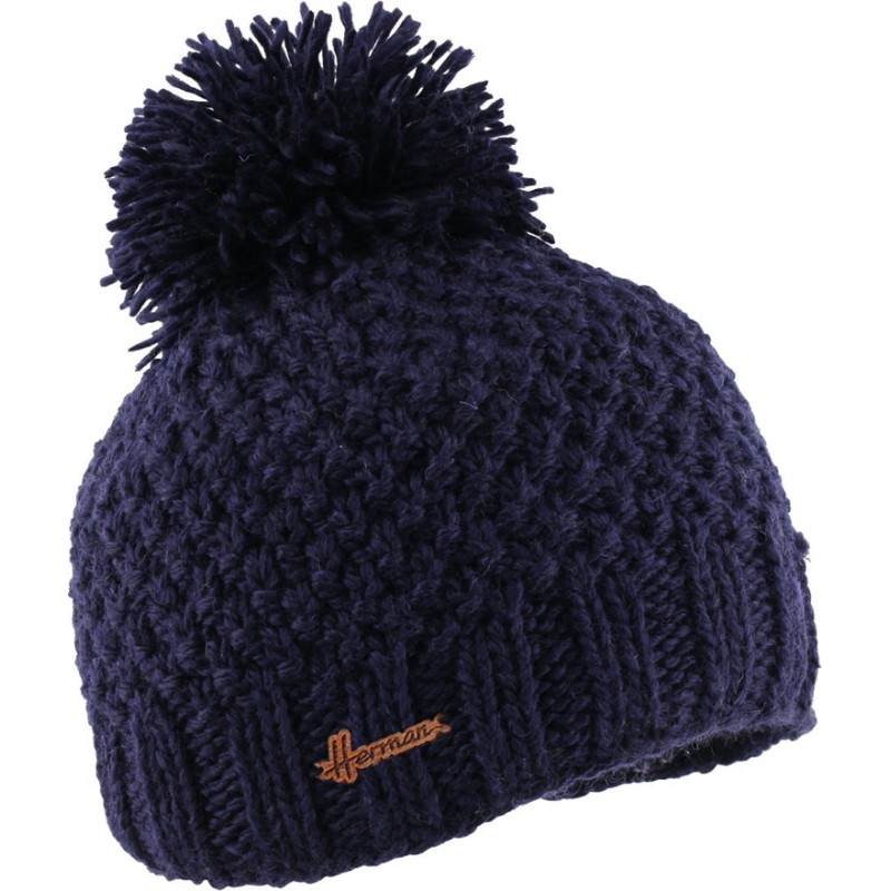 bonnet pompon en maille