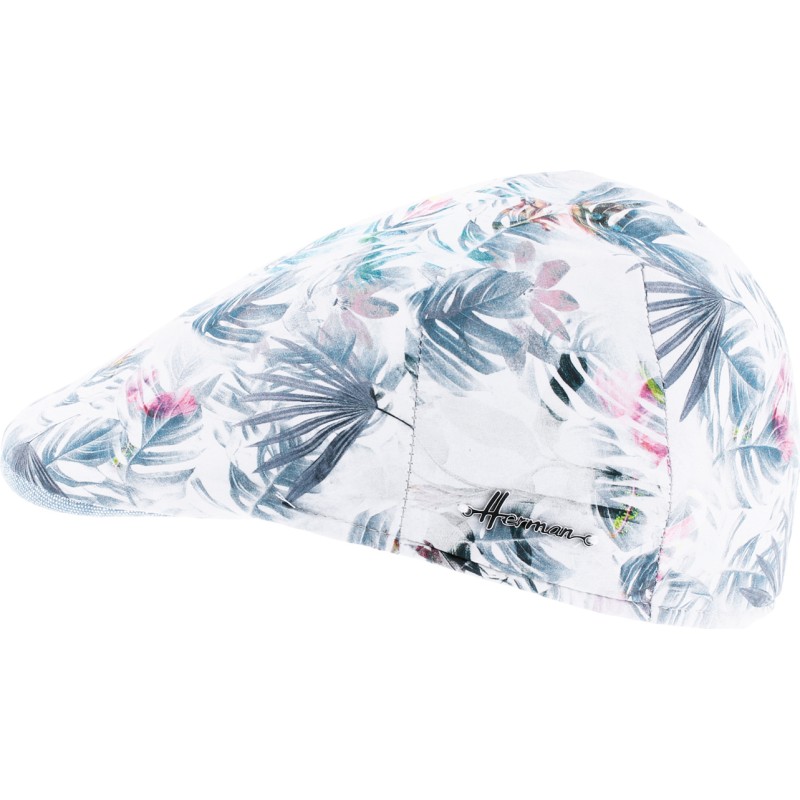 Casquette plate à motif tropical
