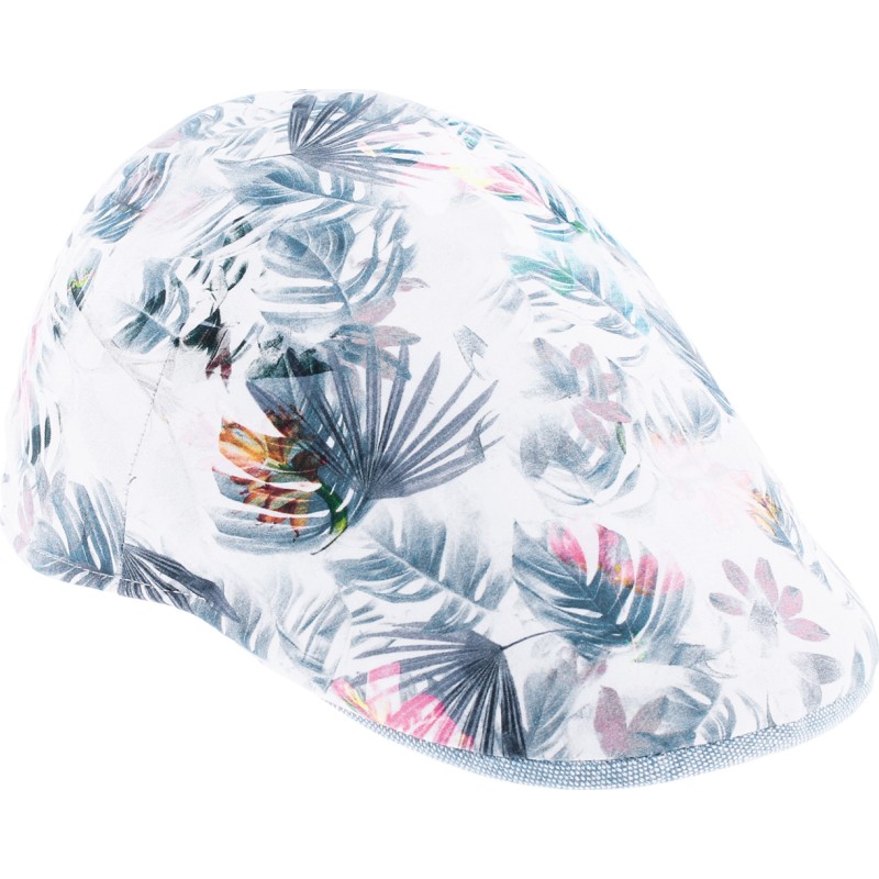 Casquette plate à motif tropical