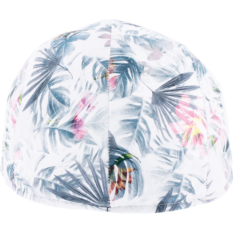 Casquette plate à motif tropical