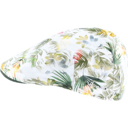 Casquette plate à motif tropical