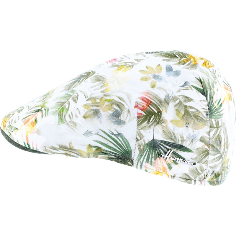 Casquette plate à motif tropical