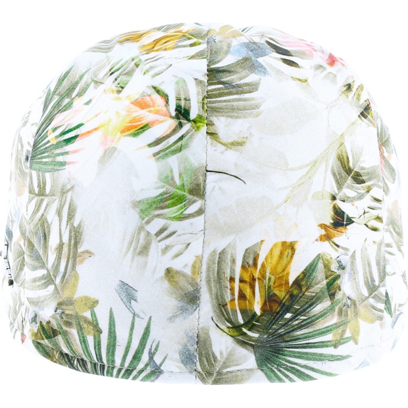 Casquette plate à motif tropical