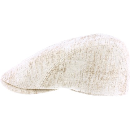 Plain colour linen flat cap