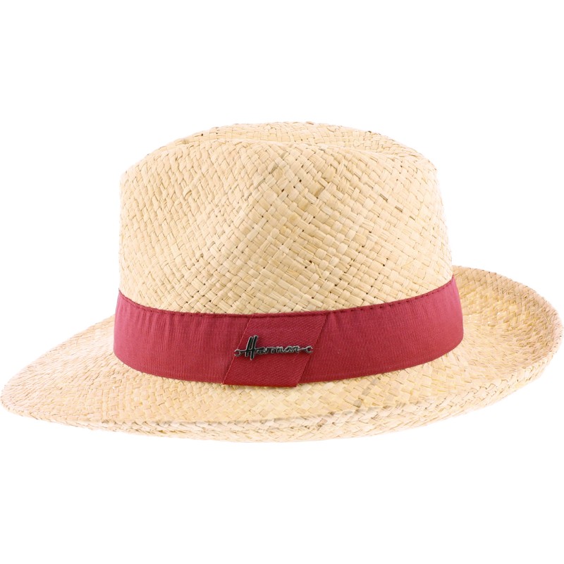 Chapeau paille rafia uni avec gros grain uni Chapeau paille rafia uni avec gros grain uni