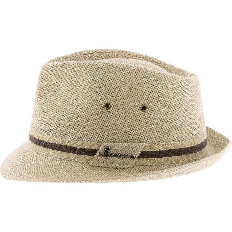 Chapeau petit bord lin uni avec galon bi-couleur. Chapeau petit bord lin uni avec galon bi-couleur.