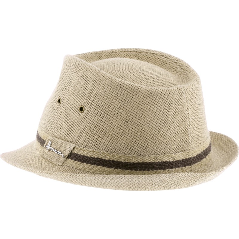 Chapeau petit bord lin uni avec galon bi-couleur. Chapeau petit bord lin uni avec galon bi-couleur.