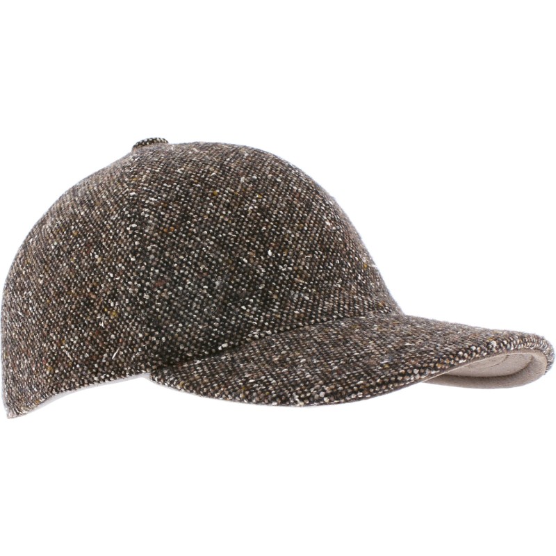 Casquette baseball en laine chinée
