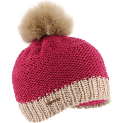 bonnet enfant pompon en maille