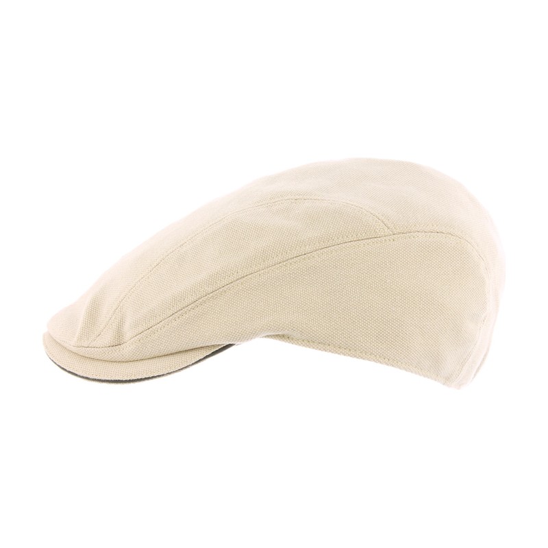 Casquette plate en coton piqué unie avec visière sandwi Casquette plate en coton piqué unie avec visière sandwi