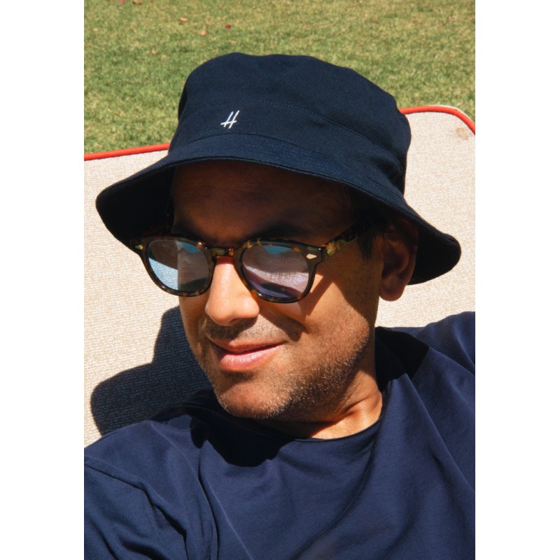 Plain color pique cotton bucket
