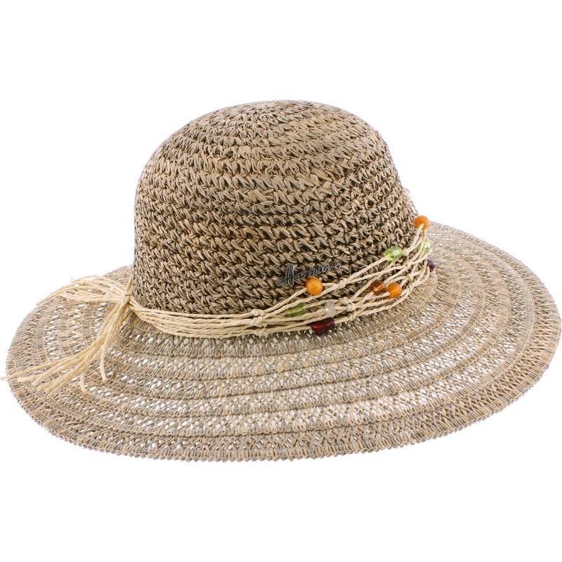 Natural straw capeline Natural straw capeline