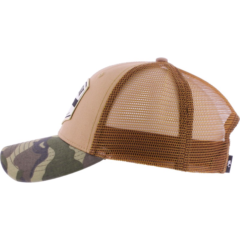 Casquette trucker avec visière camouflage, fermeture plastique "snapba Casquette trucker avec visière camouflage, fermeture plastique "snapba