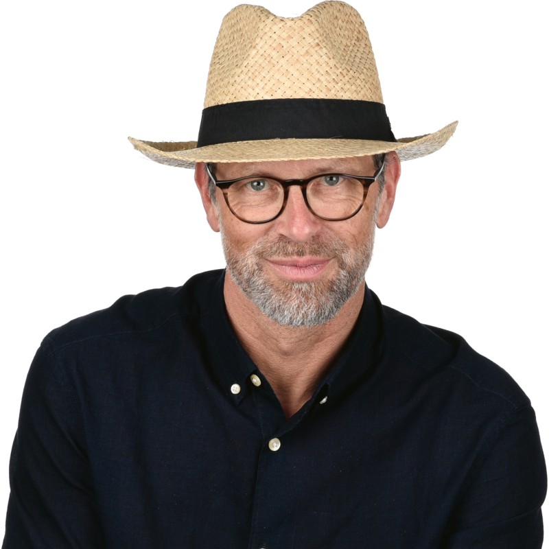 Chapeau paille rafia uni avec gros grain uni Chapeau paille rafia uni avec gros grain uni
