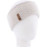 Bandeau adulte uni avec une maille fine en chevron