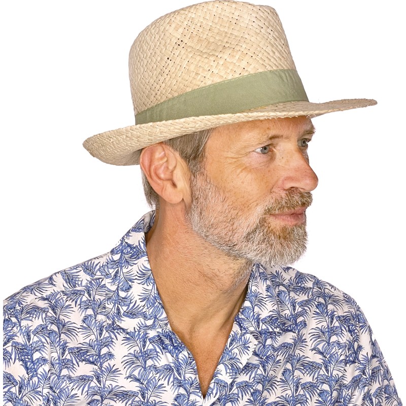 Chapeau paille rafia uni avec gros grain uni Chapeau paille rafia uni avec gros grain uni
