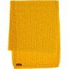 echarpe hiver en maille moutarde