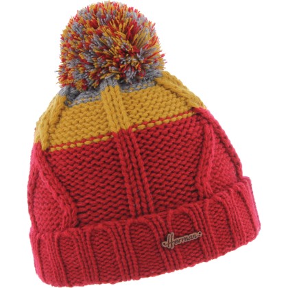 bonnet pompon enfant bicolore