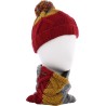 Bicolor jacquard beanie