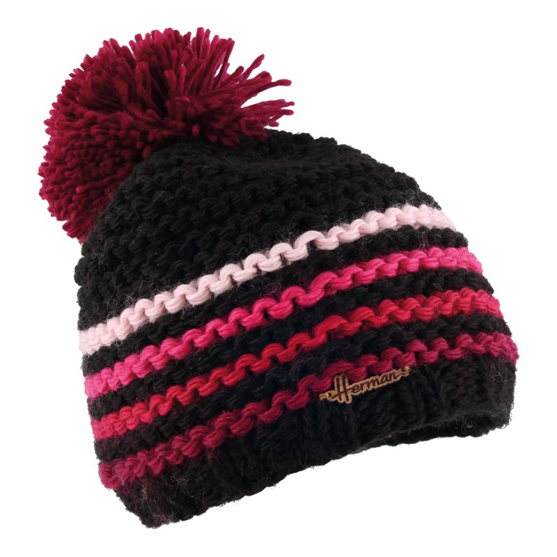 bonnet enfant pompon en maille