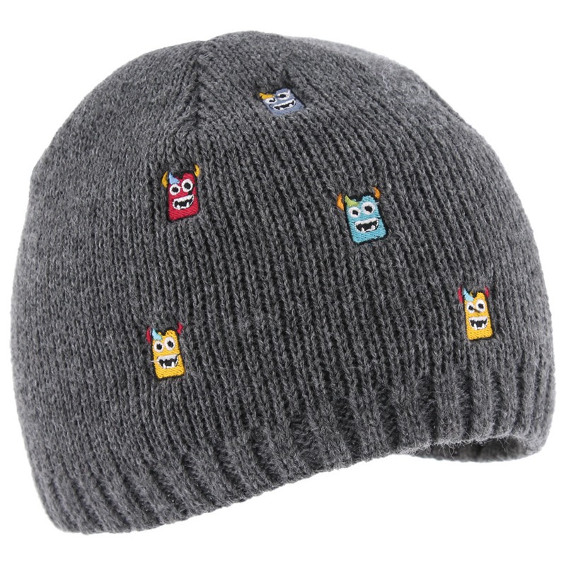 bonnet enfant avec broderies monstres