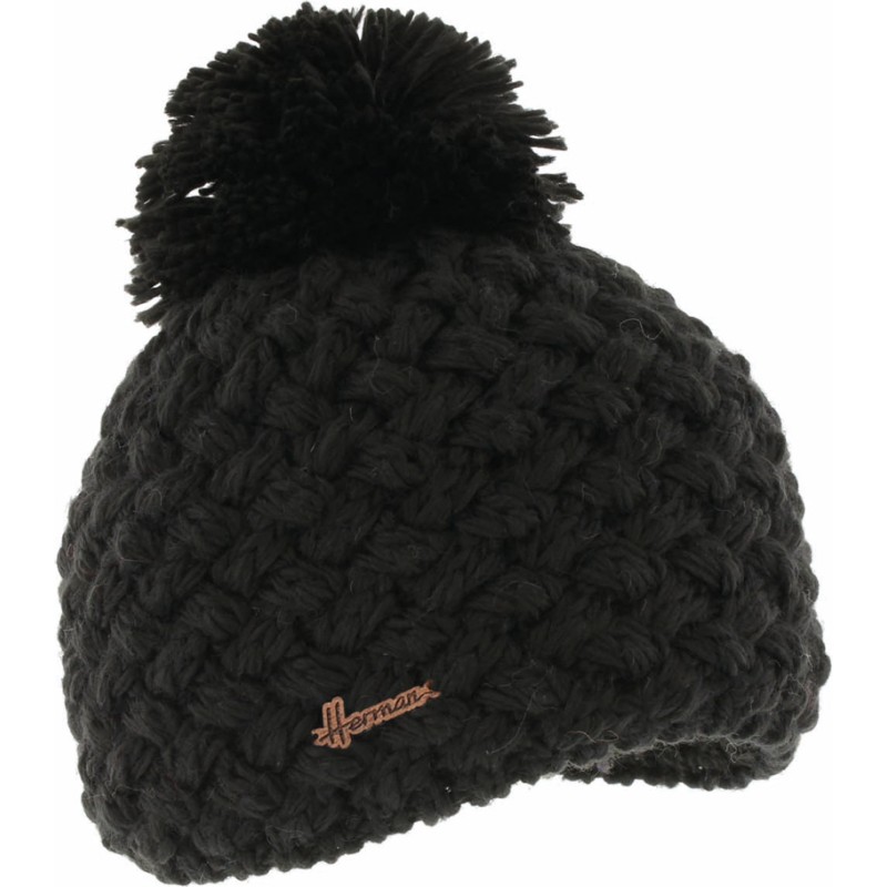 bonnet pompon en maille