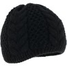 Bonnet torsadé uni en maille
