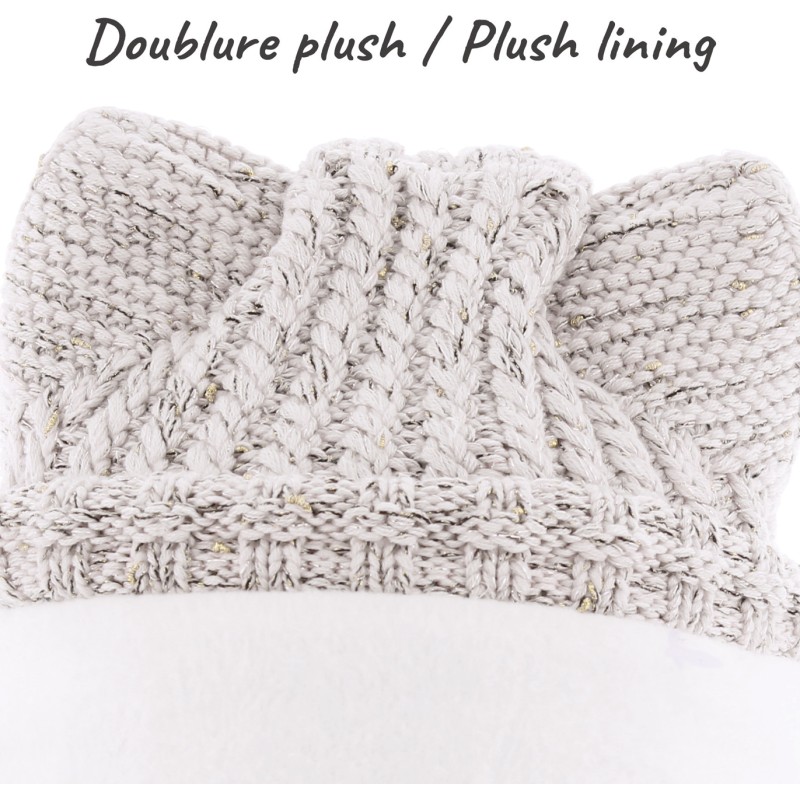bonnet cat ears doublure plush