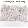 bonnet cat ears doublure plush