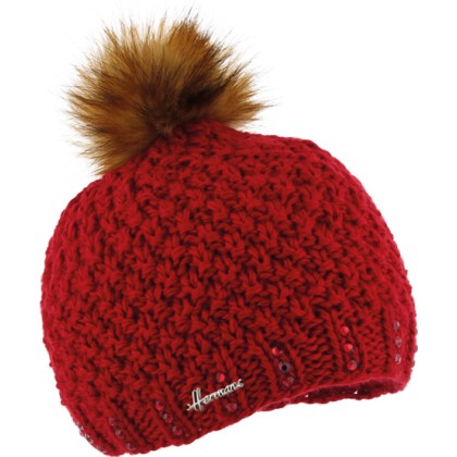 bonnet enfant pompon fausse fourrure