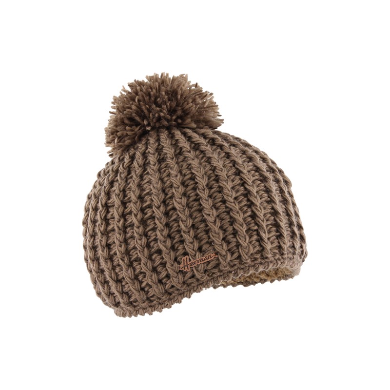 bonnet enfant pompon maille