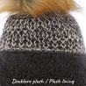 bonnet hiver double plush