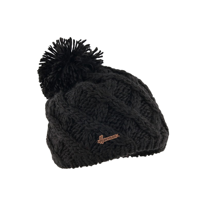 bonnet enfant pompon maille
