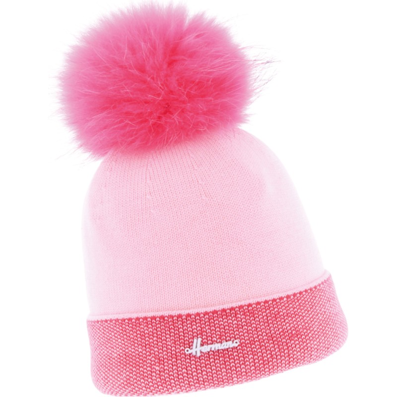 bonnet pompon femme