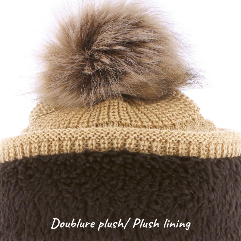 bonnet maille doublure plush