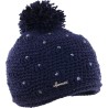 bonnet enfant pompon et strass