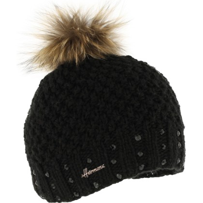 bonnet femme pompon fausse fourrure