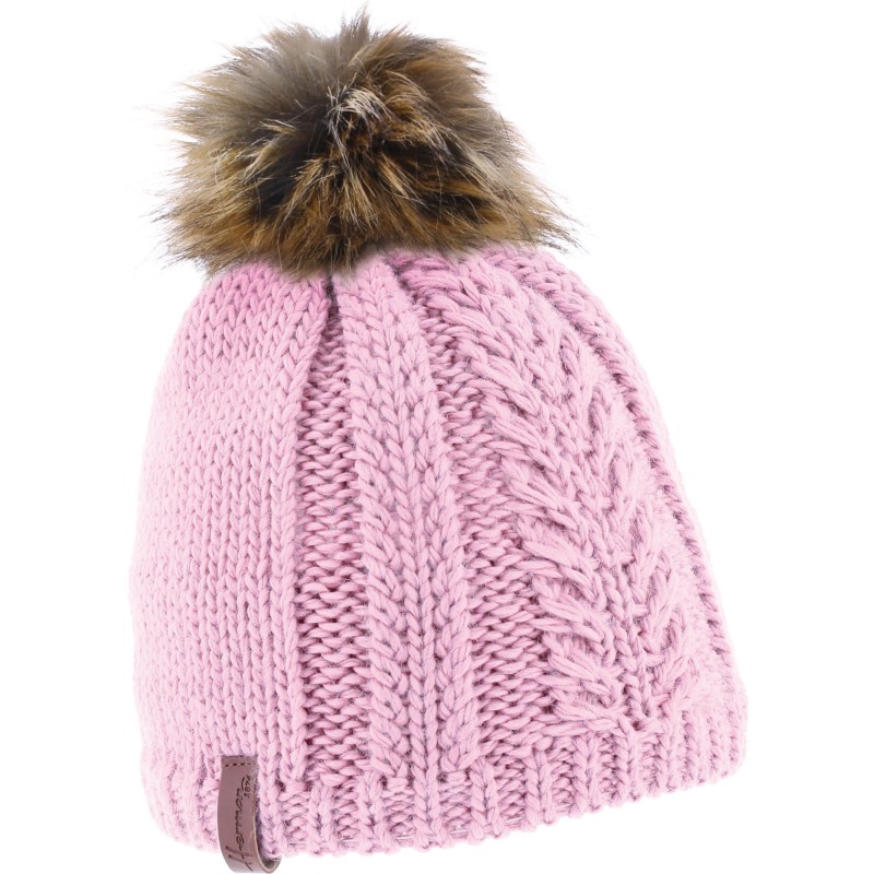 bonnet enfant pompon fausse fourrure