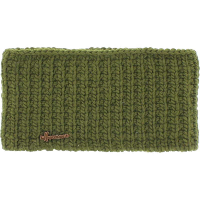 Plain adult headband knitted with 80% recycled plastic thread and line Plain adult headband knitted with 80% recycled plastic thread and line