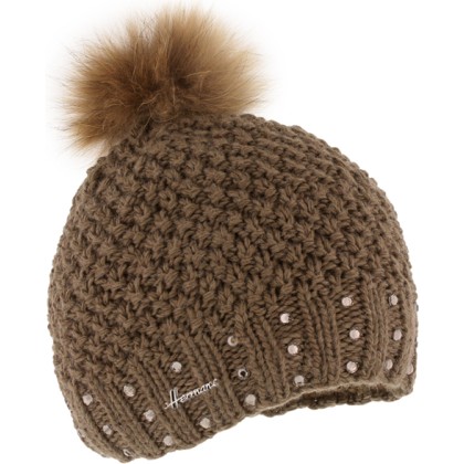 bonnet enfant pompon fausse fourrure
