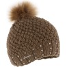 bonnet enfant pompon fausse fourrure