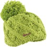 bonnet enfant en maille torsade coloris vert anis