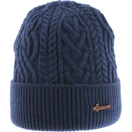 bonnet homme en maille marine