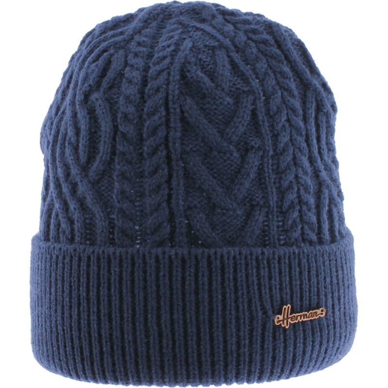 bonnet homme en maille marine