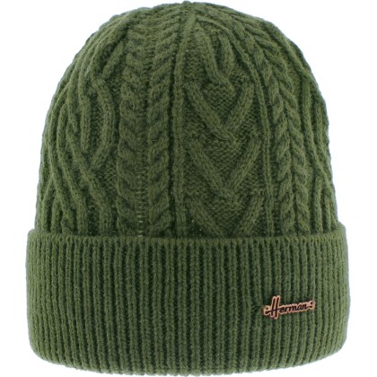 bonnet adulte en maille torsadee